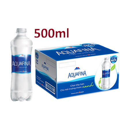 Chai nước tinh khiết Aquafina 500ml