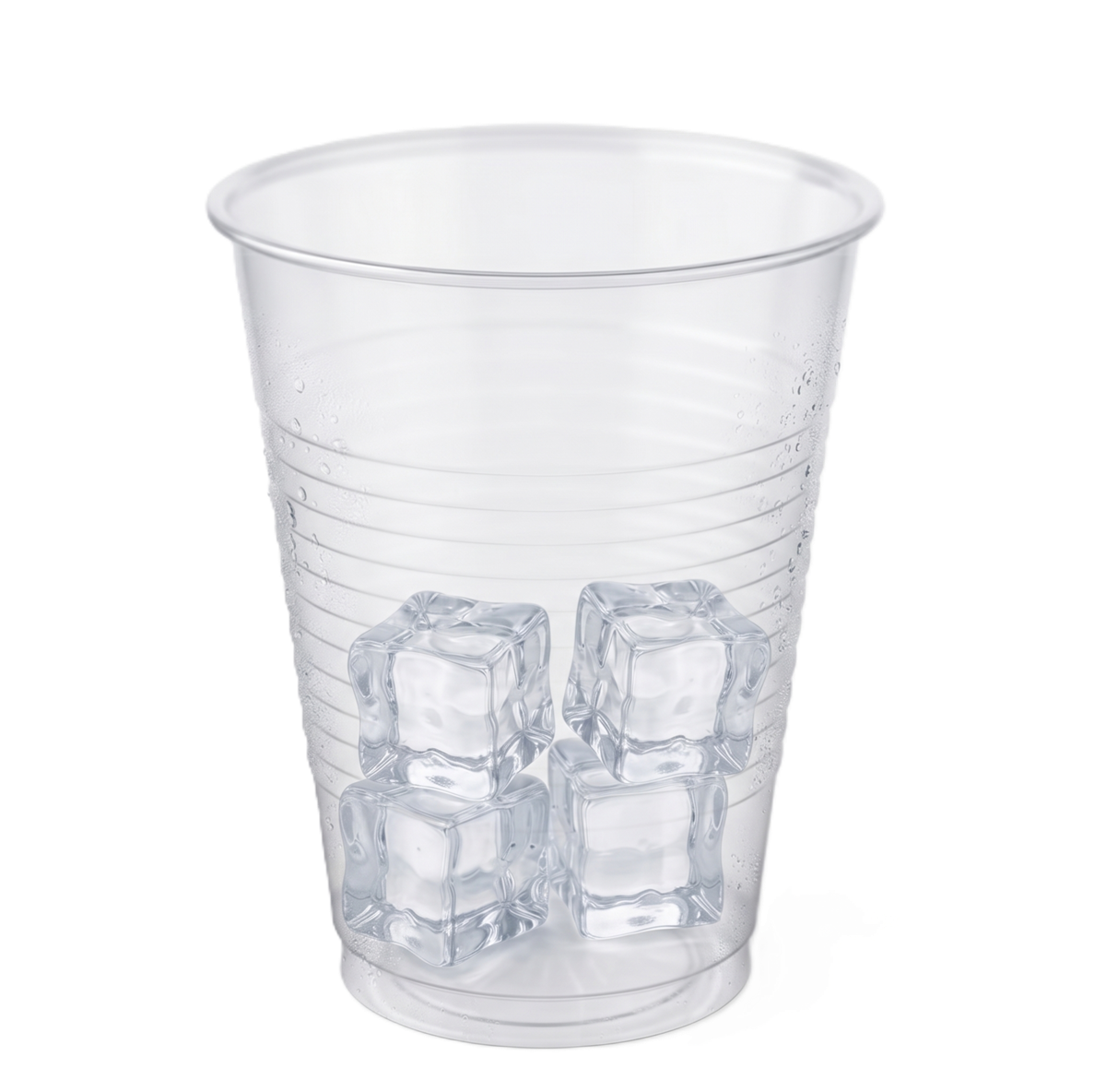 Ly nhựa 300ml và đá kèm theo