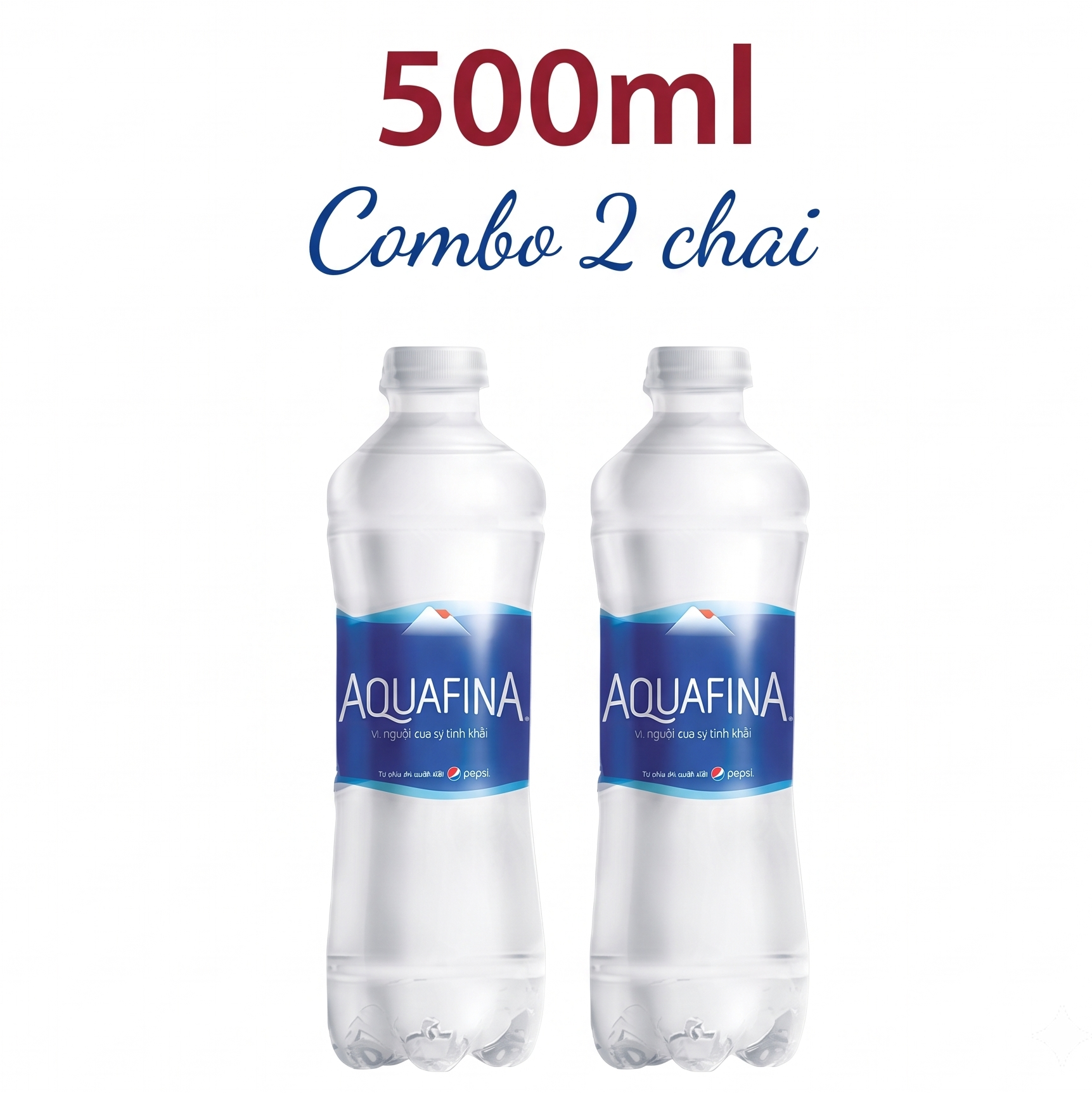 Combo 2 chai nước tinh khiết Aquafina 500ml