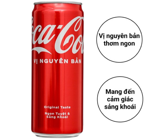 Nước ngọt Coca Cola lon 320ml